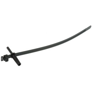 HellermannTyton Wall Plug Fixing Cable Tie 230 mm Length x 8 mm Width Black Polyamide 66 126-00020 WPT230-PA66HIR-BK