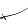 HellermannTyton Wall Plug Fixing Cable Tie 230 mm Length x 8 mm Width Black Polyamide 66 126-00020 WPT230-PA66HIR-BK