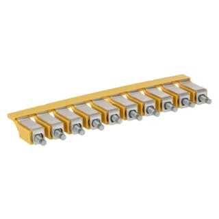 Weidmüller Jumper Bar WQV 16/10 Series for DIN Rail Terminal Blocks, 101A Current Rating 1053360000