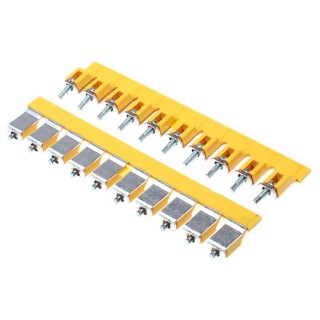 Weidmüller WQV Series Jumper Bar for Use with Terminal Block, Polyamide Yellow, 112A Current, ATEX Certified 1053160000