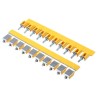 Weidmüller WQV Series Jumper Bar for Use with Terminal Block, Polyamide Yellow, 112A Current, ATEX Certified 1053160000