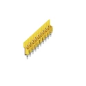 Weidmüller WQV Series Jumper Bar for Use with Terminal Block, Polyamide Yellow, 112A Current, ATEX Certified 1053160000