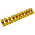 Weidmüller WQV Series 10-Poles Polyamide Yellow Jumper Bar for DIN Rail Terminal Blocks 63A Current Rating 1052460000