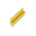 Weidmüller WQV Series 10-Poles Polyamide Yellow Jumper Bar for DIN Rail Terminal Blocks 63A Current Rating 1052460000