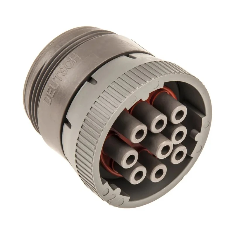 Deutsch Industrial Circular Connector Cable Mount Plug Female 9 Contacts 27.15 mm IP67 HD16-9-96S