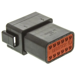 Deutsch Automotive Connector Female Grey 12 Way Crimp Termination DT0412PA-CE02