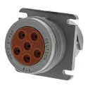 Deutsch Industrial Circular Connector Cable Mount Socket Male 6 Contacts 13A IP67 HD10 