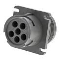 Deutsch Industrial Circular Connector Cable Mount Socket Male 6 Contacts 13A IP67 HD10 