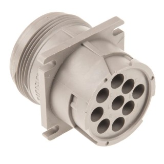 Deutsch Industrial Circular Connector Cable Socket Male 9 Contacts 35.3 mm IP67 HD10 Series 