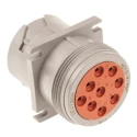 Deutsch Industrial Circular Connector Cable Socket Male 9 Contacts 35.3 mm IP67 HD10 Series 