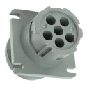 Deutsch Industrial Circular Connector 6 Contacts Cable Socket Male IP67 Thermoplastic Housing HD10 