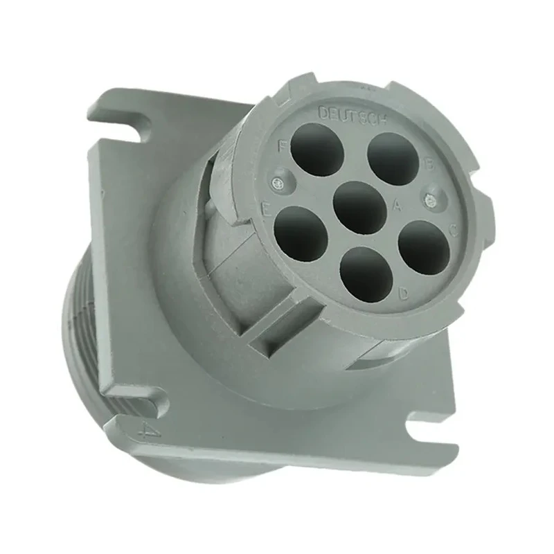 Deutsch Industrial Circular Connector 6 Contacts Cable Socket Male IP67 Thermoplastic Housing HD10 
