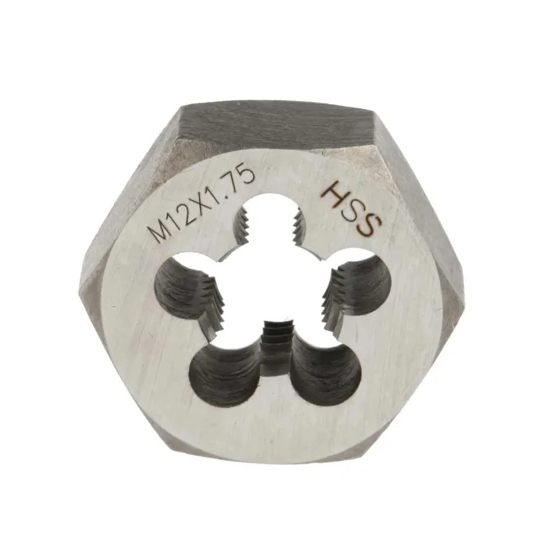 RS PRO M12 HSS Die Nut High Speed Steel Thread Size M12 Thickness 0.5in Hex Size 27.94 mm 424-217