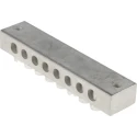 RS PRO 8-Way Double Screw Earth Terminal Block 16AWG Wire Brass Housing 425-550