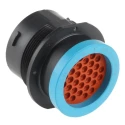 Deutsch Industrial Circular Connector, 31 Contacts, Cable Mount, 1.59 mm Size, Socket Female, IP67, 13A HDP24-24-31SE-L017
