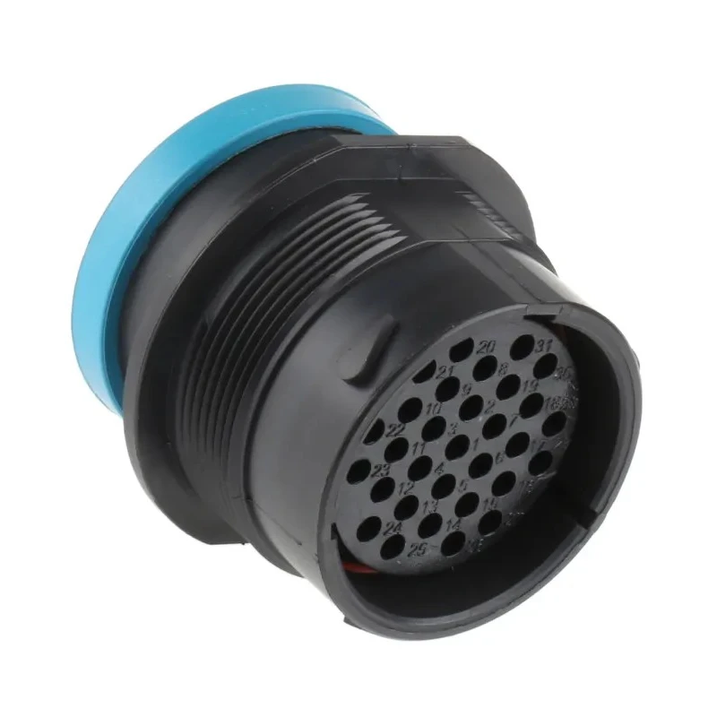 Deutsch Industrial Circular Connector, 31 Contacts, Cable Mount, 1.59 mm Size, Socket Female, IP67, 13A HDP24-24-31SE-L017