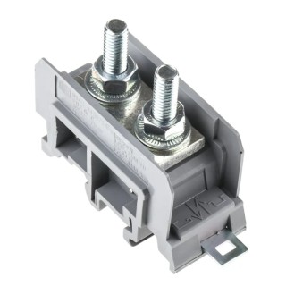 Entrelec SNA Series DIN Rail Terminal Block Grey 25mm² 1-Level Bolt Termination 1SNA115140R2300