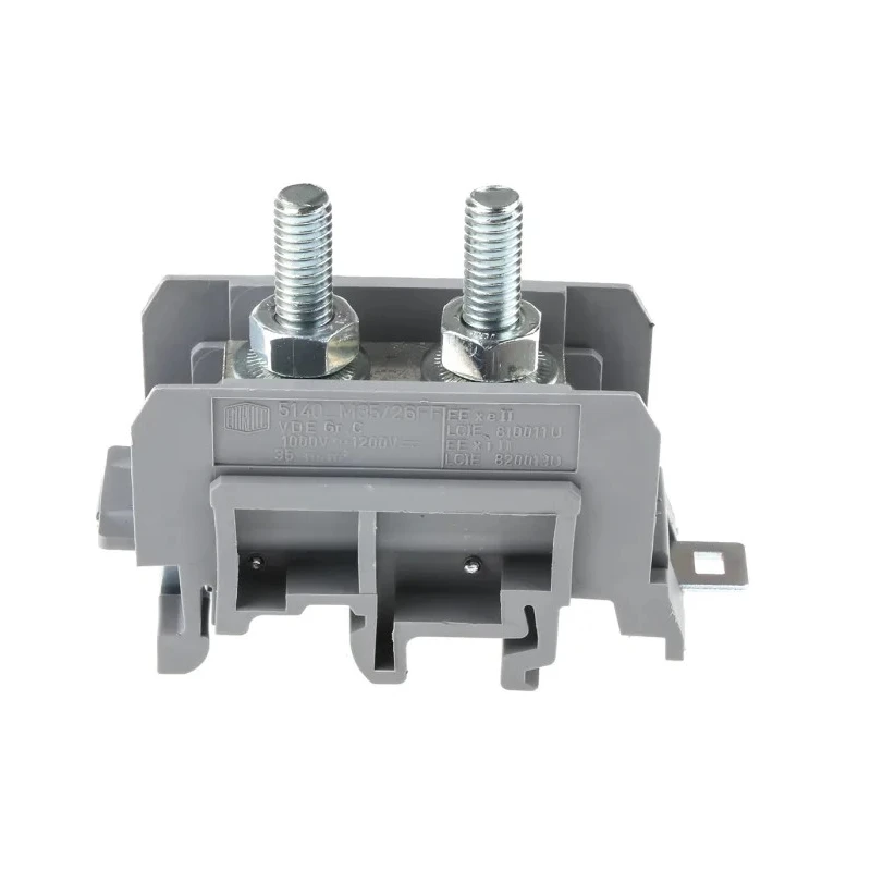 Entrelec SNA Series DIN Rail Terminal Block Grey 25mm² 1-Level Bolt Termination 1SNA115140R2300