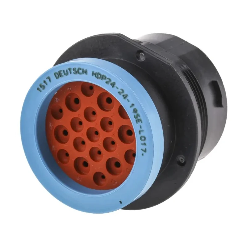 Deutsch Industrial Circular Connector, 19 Contacts, Cable Mount, 2.39 mm Socket, Female, IP67, 250V, 25A HDP24-24-19SE-L017