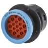 Deutsch Industrial Circular Connector, 19 Contacts, Cable Mount, 2.39 mm Socket, Female, IP67, 250V, 25A HDP24-24-19SE-L017