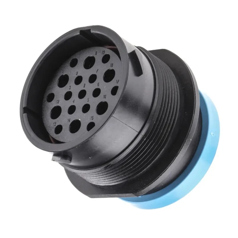 Deutsch Industrial Circular Connector, 19 Contacts, Cable Mount, 2.39 mm Socket, Female, IP67, 250V, 25A HDP24-24-19SE-L017