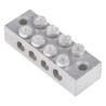 RS PRO 4-Way Double Screw Earth Terminal Block, 0mm² to 16mm² Cable CSA, 16AWG Wire, Brass Housing 425-544