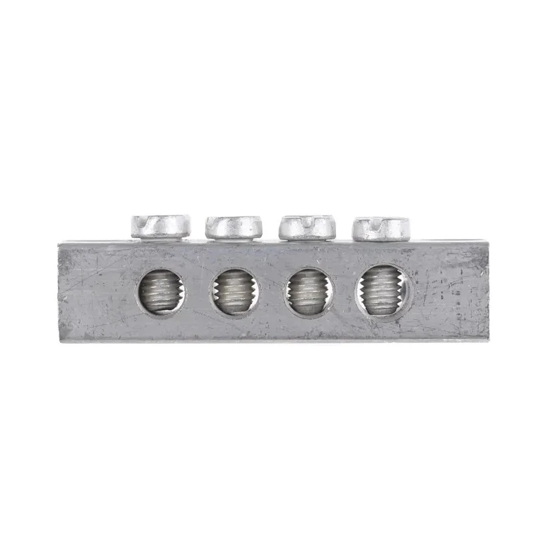 RS PRO 4-Way Double Screw Earth Terminal Block, 0mm² to 16mm² Cable CSA, 16AWG Wire, Brass Housing 425-544