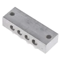 RS PRO 4-Way Double Screw Earth Terminal Block, 0mm² to 16mm² Cable CSA, 16AWG Wire, Brass Housing 425-544