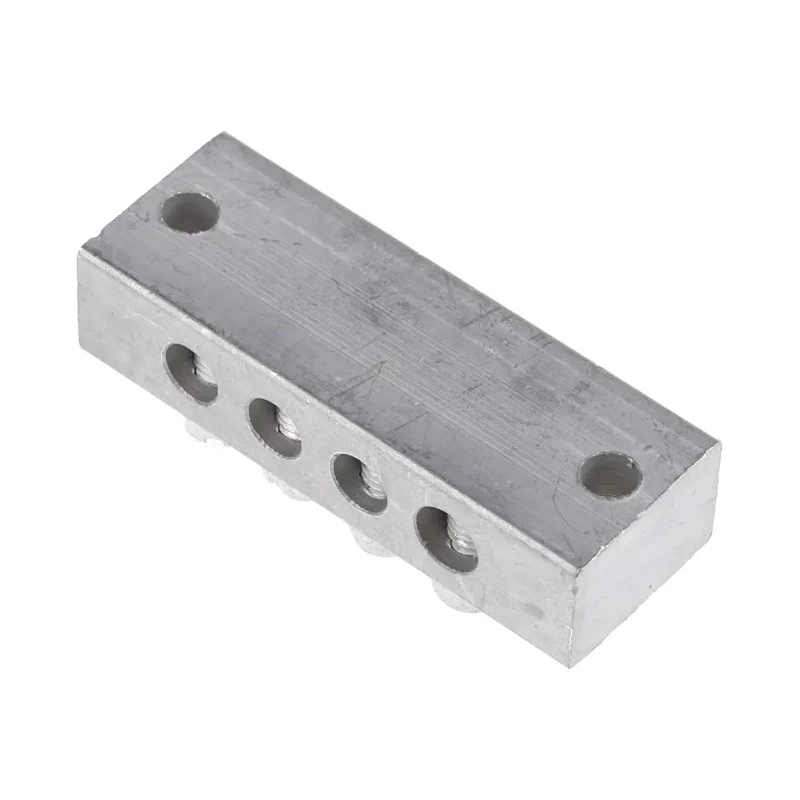 RS PRO 4-Way Double Screw Earth Terminal Block, 0mm² to 16mm² Cable CSA, 16AWG Wire, Brass Housing 425-544