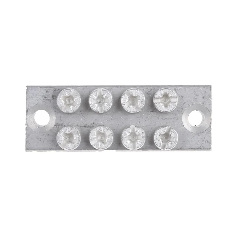RS PRO 4-Way Double Screw Earth Terminal Block, 0mm² to 16mm² Cable CSA, 16AWG Wire, Brass Housing 425-544