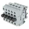 Entrelec MB Series 1-Level Fused DIN Rail Terminal Block 600V, Screw Termination, 10A, Grey 1SNA111033R0300