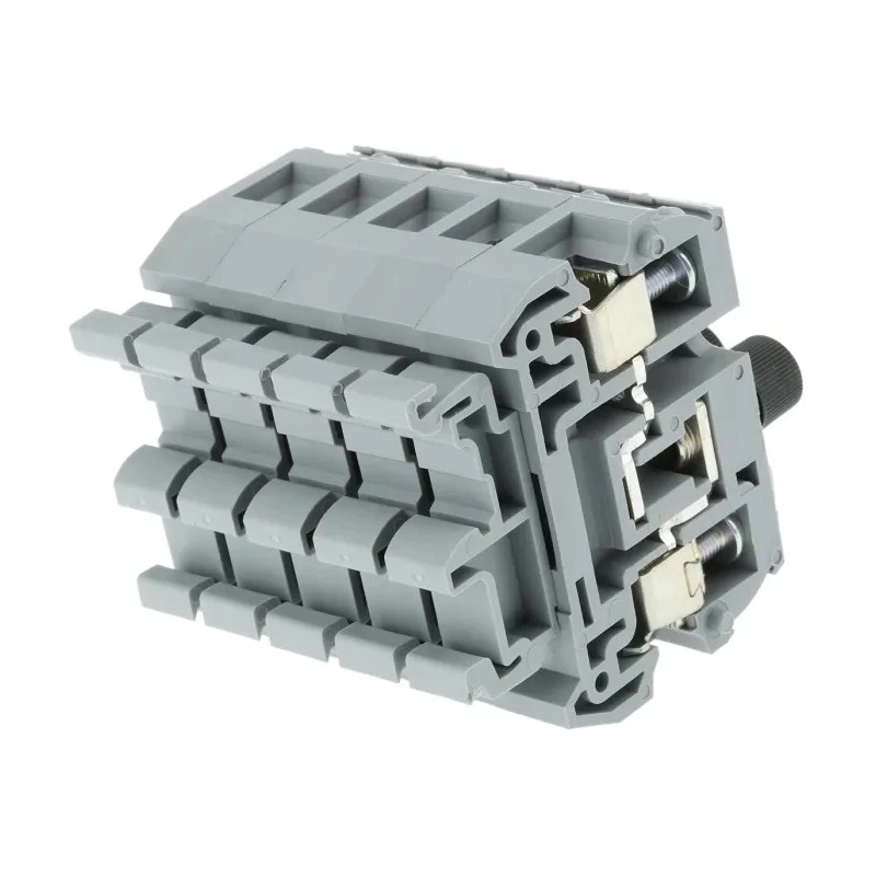 Entrelec MB Series 1-Level Fused DIN Rail Terminal Block 600V, Screw Termination, 10A, Grey 1SNA111033R0300