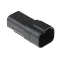 Deutsch DT Automotive Connector Female 4 Way Crimp Termination Black Orange Grey DT044P-CE02