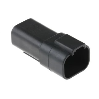 Deutsch DT Automotive Connector Female 4 Way Crimp Termination Black Orange Grey DT044P-CE02
