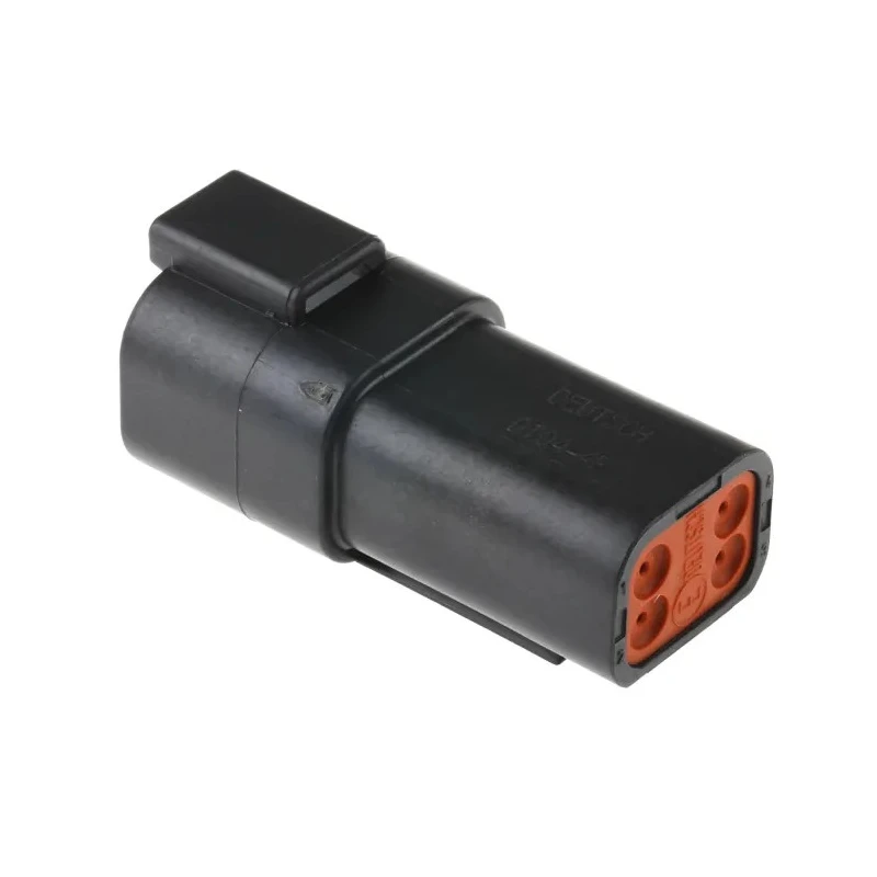 Deutsch DT Automotive Connector Female 4 Way Crimp Termination Black Orange Grey DT044P-CE02
