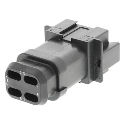 Deutsch Thermoplastic Female 8 Way Automotive Connector Housing DT04-08PA-CE09