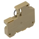 Weidmüller SAKR Series Test Disconnect Terminal Block Beige, Yellow, 4mm² Cable CSA, 1-Level, Screw Termination 0412260000