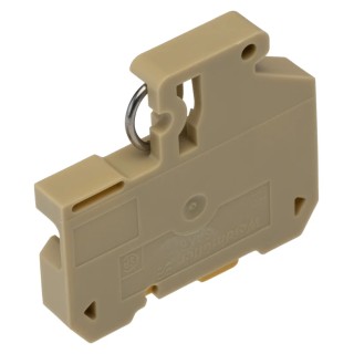 Weidmüller SAKR Series Test Disconnect Terminal Block Beige, Yellow, 4mm² Cable CSA, 1-Level, Screw Termination 0412260000