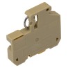 Weidmüller SAKR Series Test Disconnect Terminal Block Beige, Yellow, 4mm² Cable CSA, 1-Level, Screw Termination 0412260000