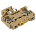 Weidmüller SAKR Series Test Disconnect Terminal Block Beige, Yellow, 4mm² Cable CSA, 1-Level, Screw Termination 0412260000