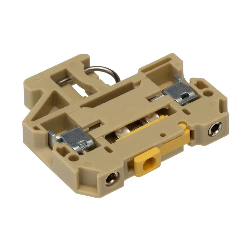 Weidmüller SAKR Series Test Disconnect Terminal Block Beige, Yellow, 4mm² Cable CSA, 1-Level, Screw Termination 0412260000