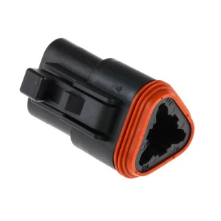 Deutsch DT Automotive Connector Male Panel 3 Way Crimp Termination DT06-3S-CE06