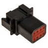 Deutsch DT Automotive Connector Female Grey Bulkhead Mount 8 Way Crimp Termination DT04-08PA-CE02