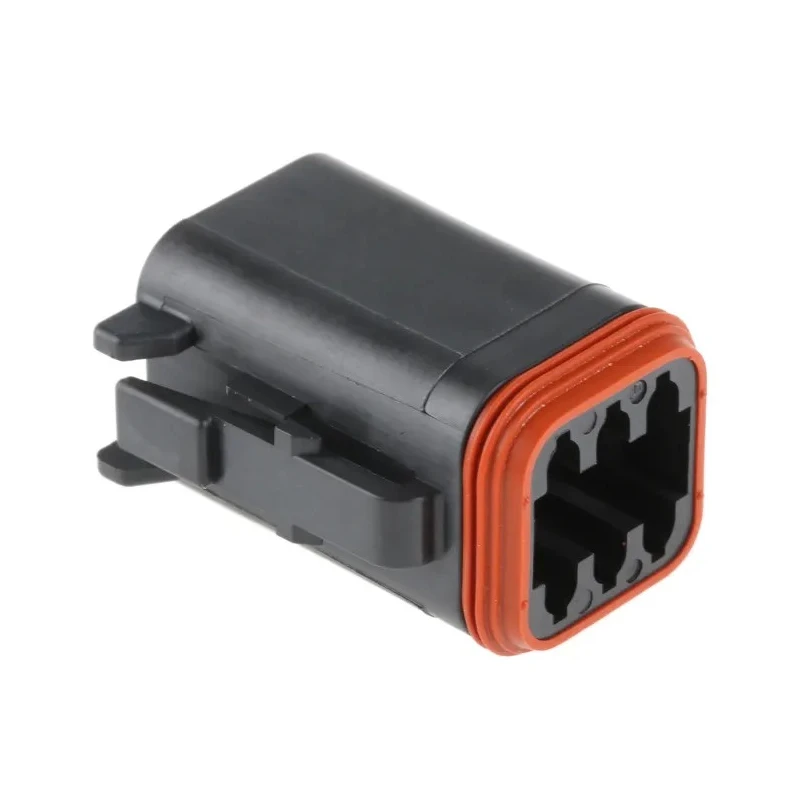 Deutsch DT Automotive Connector Male 6 Way Crimp Termination, Thermoplastic Housing, Copper Alloy Contacts DT06-6S-CE06