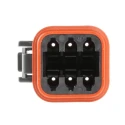 Deutsch DT Automotive Connector Male 6 Way Crimp Termination, Thermoplastic Housing, Copper Alloy Contacts DT06-6S-CE06