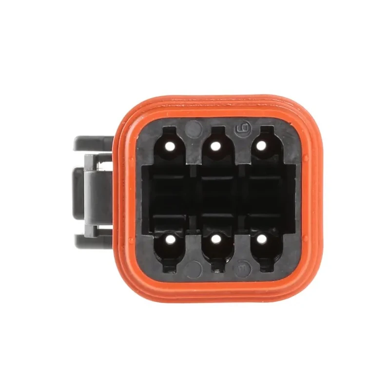 Deutsch DT Automotive Connector Male 6 Way Crimp Termination, Thermoplastic Housing, Copper Alloy Contacts DT06-6S-CE06