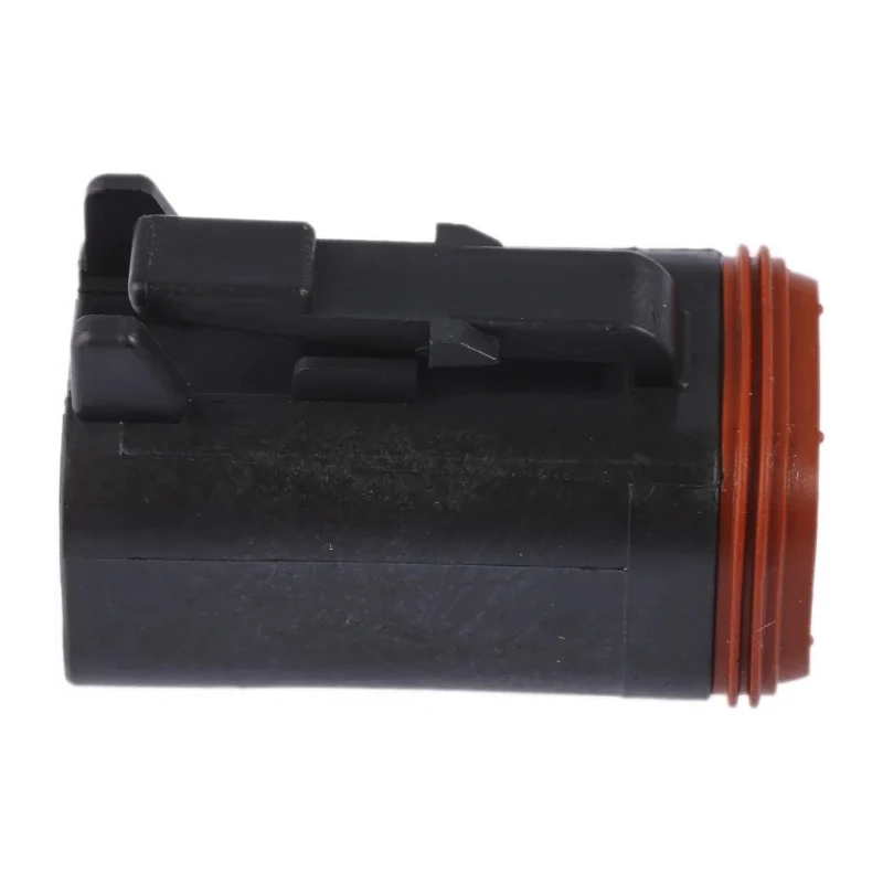 Deutsch DT Automotive Connector Male Black Bulkhead Mount 4 Way Crimp Termination DT06-4S-CE06