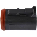 Deutsch DT Automotive Connector Male Black Bulkhead Mount 4 Way Crimp Termination DT06-4S-CE06
