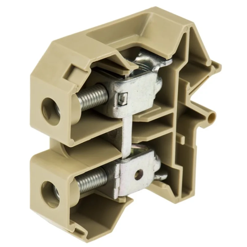 Weidmüller Feed Through Terminal Block SAK Series Beige Yellow 50mm² 1-Level Screw Termination 150A 800V 0550660000