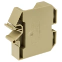 Weidmüller Feed Through Terminal Block SAK Series Beige Yellow 50mm² 1-Level Screw Termination 150A 800V 0550660000